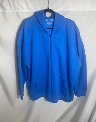 Sudadera con capucha polar Xersion 4XL Celebration azul cremallera completa nueva con etiquetas JCPenney grande y alta Foto 1 de 4