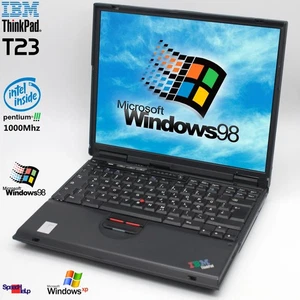 NOTEBOOK IBM THINKPAD T23 INTEL PENTIUM 3 III 1000MHZ LAPTOP WINDOWS 2000 98 LPT - Picture 1 of 9
