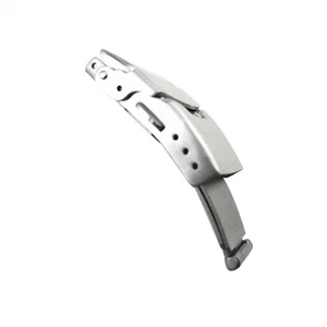 Stainless Steel Watch Buckle Clasp Tri-fold Adjustable 16-26mm Bracelet Repair - Foto 1 di 5