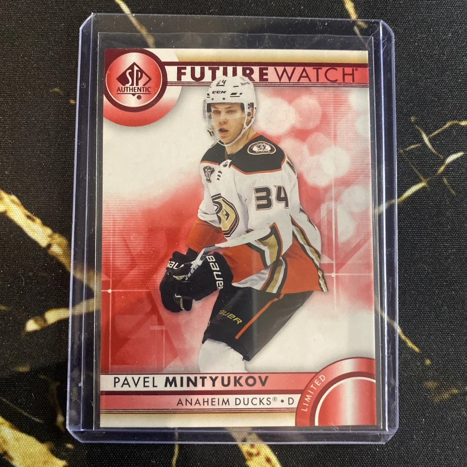 2023-24 UD Series 1 SP Authentic Future Watch Red Pavel Mintyukov #183 - Image 1 of 2