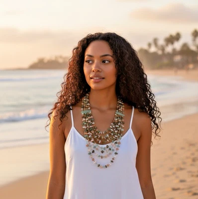 NUEVO Collar Palanca Cascada Jade Multicolor Mine Finds Jay King DTR 925 Foto 1 de 4