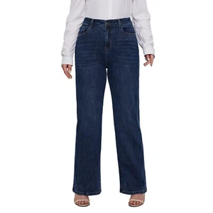 LEIJI WIDE LEG HIGH WAIST LOOSE WOMEN'S JEANS SIZE 3X LONG BRAND NEW WITH TAGS - Picture 1 of 1