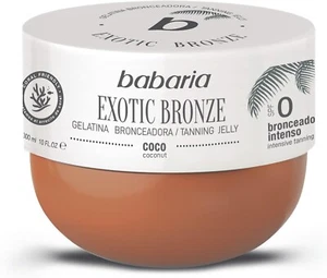 1 x Babaria Gel Acceleratore Abbronzatura Cocco SPF0 300ml Bronzo Esotico NUOVO - Foto 1 di 2