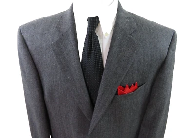 Jack Victor Exclusive Mens Wool Alpaca Black Blazer Jacket Sport Coat 46 R EUC - Image 1 of 4