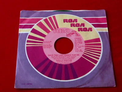 DOLLY PARTON~ SAVE THE LAST DANCE FOR ME~ MEGA RARE~ PROMO~ GREEN VINYL~ RCA - Image 1 of 2