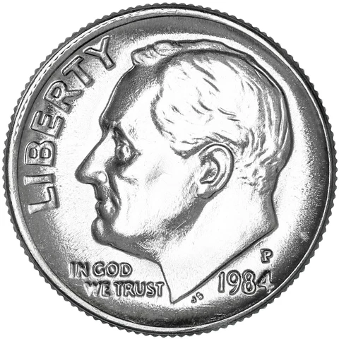 1984 P Roosevelt Dime Choice BU US Coin Cover