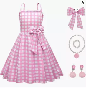 CREATIE 2023 Movie Girls Costume Dress with Accessories Size 7-8Y Barby - Picture 1 of 7