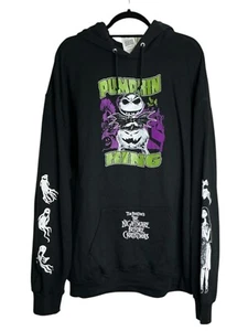Hot Topic Disney Nightmare Before Christmas Pumpkin King Sweatshirt Hoodie 2X - Picture 1 of 5