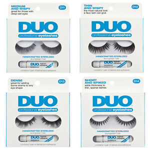 DUO Professional Eyelashes With Adhesive - Sterilized Human Hair CHOOSE A STYLE 