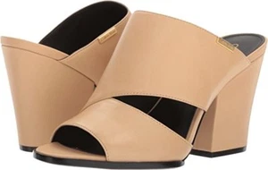   Mulas Calvin Klein Wiley Cervo punta abierta tacón bloque Sandstorm - Imagen 1 de 3