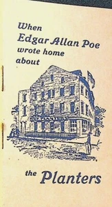 Edgar Allan Poe schrieb Home About the Planters Restaurant NYC Borden's Milk 1920er - Bild 1 von 3