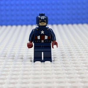 LEGO Marvel Disney Capitan America Costume Blu Scuro sh0014 2012 Minifigure - Foto 1 di 4