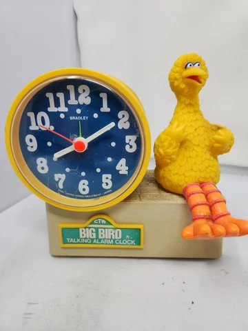 Vintage Sesame Street Big Bird Muppets Wind-Up not Talking Alarm Cover