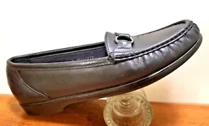 SAS Mujer Planos Talla 9 S Confort Clásico Mocasín Negro Sin Cordones Puntera Moc - Imagen 1 de 10