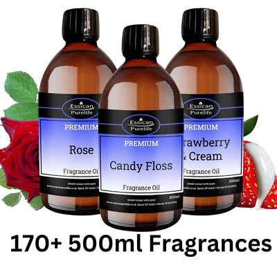 500ML Fragrance Oil - 170+ Scents - Candle Bath bomb Soap Making Wax Melts IFRA - Image 1 of 4