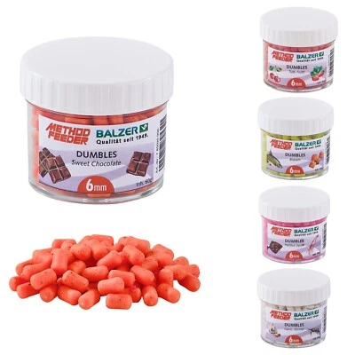 Balzer Method Feeder Dumbells 6mm 10mm Garlic Shrimp 60g Feeder Angeln Dumbbells - Bild 1 von 4