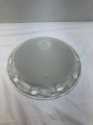 Globo de pantalla de luz de techo vintage - vidrio esmerilado 3 orificios - 10,25" Foto 1 de 4