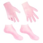 MoyRetty 2 Pairs Moisturizing Glove Socks Set, Silicone Gel Spa Socks for Dry...