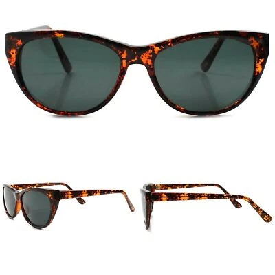 Gafas de sol clásicas genuinas vintage Deadstock años 80 90 moda ojo de gato tortuga Foto 1 de 4