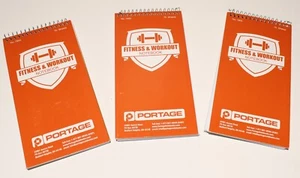 Portage Fitness & Workout Notebooks 70 Sheets Per Book #7900 3pk - Imagen 1 de 2