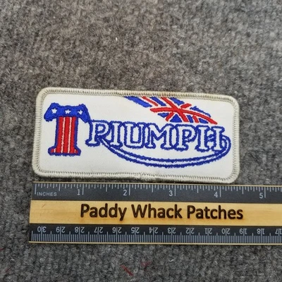 Vintage Triumph Motorcycles Patch 70s 80s AC6 - Image 1 of 2