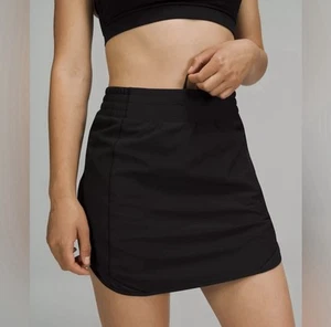 Gonna Lululemon Hotty Hot High Rise nera taglia 6 nucleo tennis riflettente - Foto 1 di 12