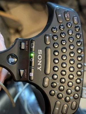 Sony PlayStation 3 PS3 Wireless Keypad Keyboard For Controller - Works No Cord - Image 1 of 2