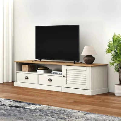 TV Schrank VIGO Lowboard Fernsehschrank Fernsehtisch Massivholz Kiefer vidaXL - Bild 1 von 2