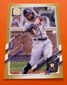 Topps UK Gold Parallel 2021 José Altuve #/25 -Extremadamente duro tirar leyenda de los Astros - Imagen 1 de 2