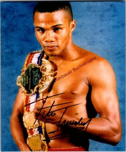 Original Autogramm Felix Trinidad Boxer /// Autograph signiert signed signee Tri - Picture 1 of 2
