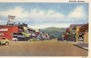 Street Scene Haines Drug Store in Whitefish MT OLD - Picture 1 of 1