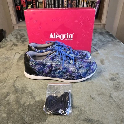 Alegria Womens Essence Winter Garden Sneakers Black ESS-314 Floral 9/9.5 EU 39  - Image 1 of 4