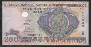 Vanuatu P-8 200 Vatu 1995 Unc - Picture 1 of 1