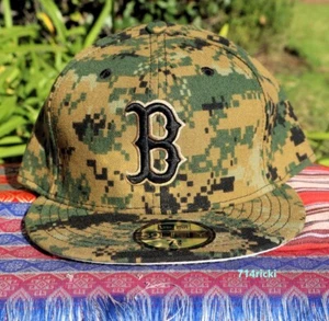 2016 MLB Memorial Day Boston Red Sox Fitted Hat New Era 59FIFTY On Field - Picture 1 of 6