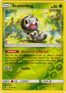 LP Pokemon Scatterbug - 5/131 - Common - Reverse Holo Lightly Played Forbidden L - Picture 1 of 1