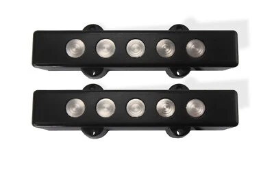Pickup J Bass 5 String Black Vintage 6K Set of 2 Open Fat Pole 211093JBK - Image 1 of 4