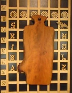 S16 Schneidebrett Küchenbrett Servierbrett handgefertigt Holz Birne geölt massiv - Bild 1 von 2