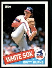1985 Topps Britt Burns Baseball Cards #338
