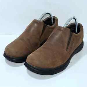 Merrell Topo Moccasins Brown Nubuk Leather Men’s Size 8.5