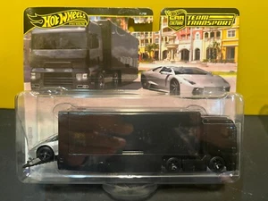 1/64 HOT WHEELS REAL RIDERS TEAM TRANSPORT LAMBORGHINI REVENTON & FLIPSIDER HAUL - Picture 1 of 2