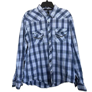 Ely 1878 Herren Gr. 2XL kariertes Western Langarm Druckknopfleiste Hemd - Bild 1 von 10