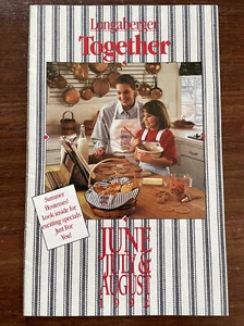 LONGABERGER Together 1992 June July & August Wish List Flyer Catalog - Bild 1 von 2