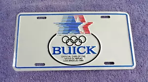 NEW Official 1984 Buick Los Angeles Olympic Games Vanity License Plate Tag GM - Picture 1 of 5