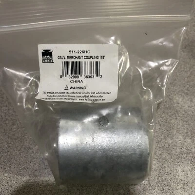 BK Products Pipe Fittings Galvanized Merchant Coupling 1-1/4 In 511-226BG - Image 1 of 3