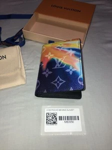 LOUIS VUITTON 2021 LV Monogram Sunset Pocket Organizer M80956 Rare Limited New - Picture 1 of 7