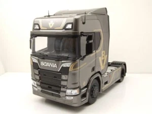 Trattore Scania serie R topline 2019 grigio metallizzato modellino auto 1:18 premium - Foto 1 di 9
