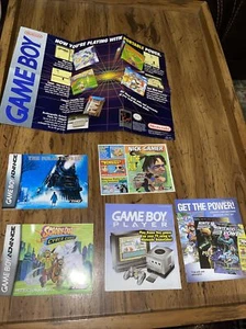 VINTAGE NINTENDO GAMEBOY Papierkram Set - Bild 1 von 4