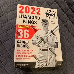 2022 Panini Diamond Kings Blaster Box NEW Factory Sealed MLB Baseball 36 Cards - Picture 1 of 4