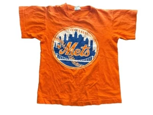 Camiseta Campeón de los Mets de Nueva York Mediana 10-12 Vintage Puntada Única para Niños - Imagen 1 de 9