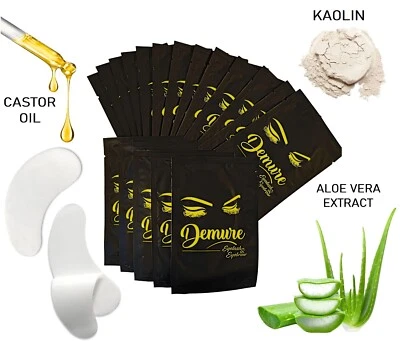 Augenpads Wimpernpads Demure Hydrogel 50 Paar für Wimpernverlängerung Fusselfrei - Bild 1 von 4